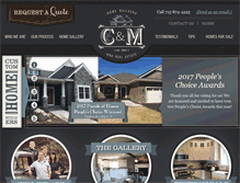 Tablet Screenshot of candmhomebuilders.com